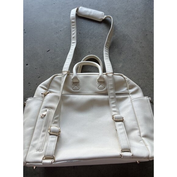 AYLA Co DIAPER BAG white cream Women’s Large Bag Travel Multipocket Carryon - Picture 16 of 16
